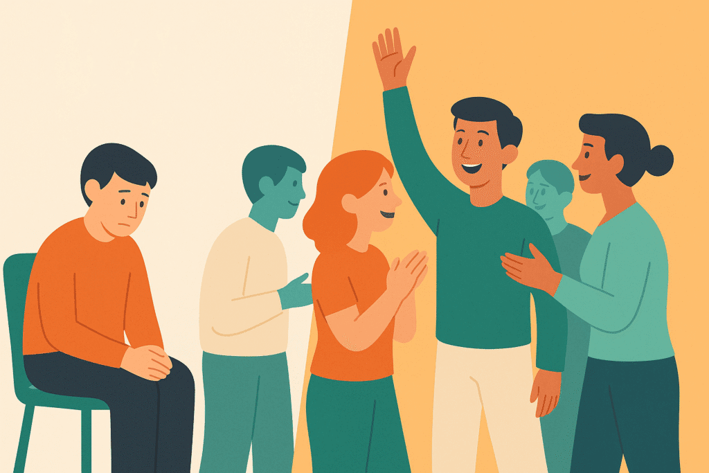 Extrovert - sociability as a key to success and growth